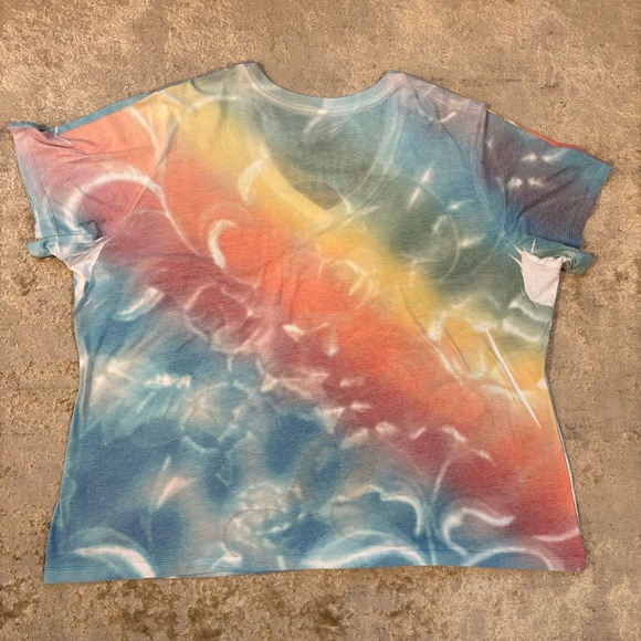 Disney Mickey Mouse Tie Dye Print Multicolor Graphic Tee Size 4X - Picture 8 of 13